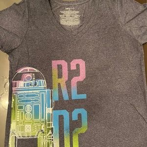 Disney Store Star Wars R2 D2 Tee NEW 3X plus size heather gray